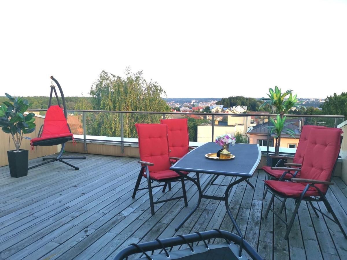 Luxury Penthouse With Large Terrace & Panoramic Old Town View Apartamento VNO Exterior foto