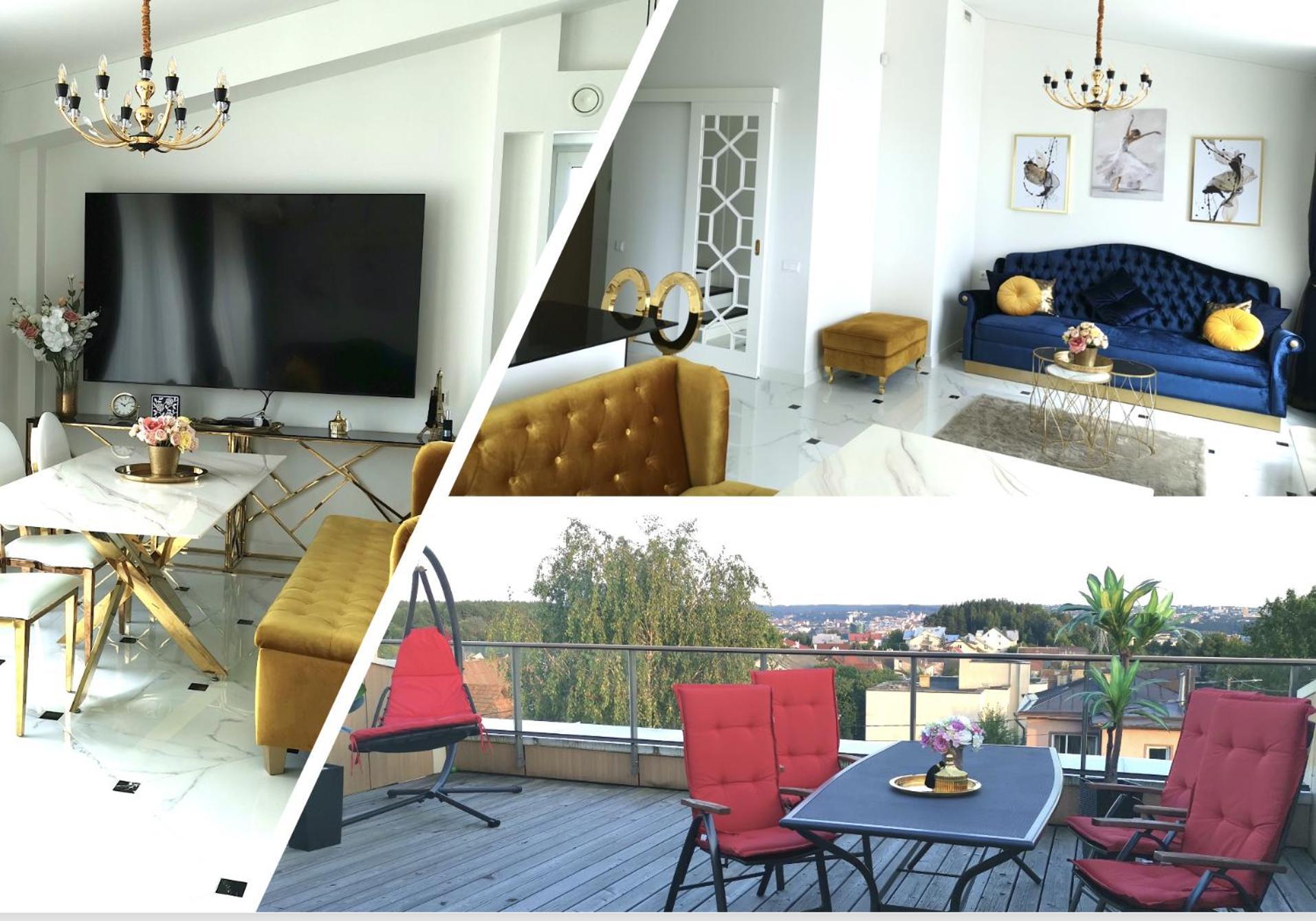 Luxury Penthouse With Large Terrace & Panoramic Old Town View Apartamento VNO Exterior foto